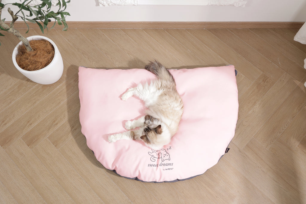SWEET DREAMS triangle cushion pink&grey