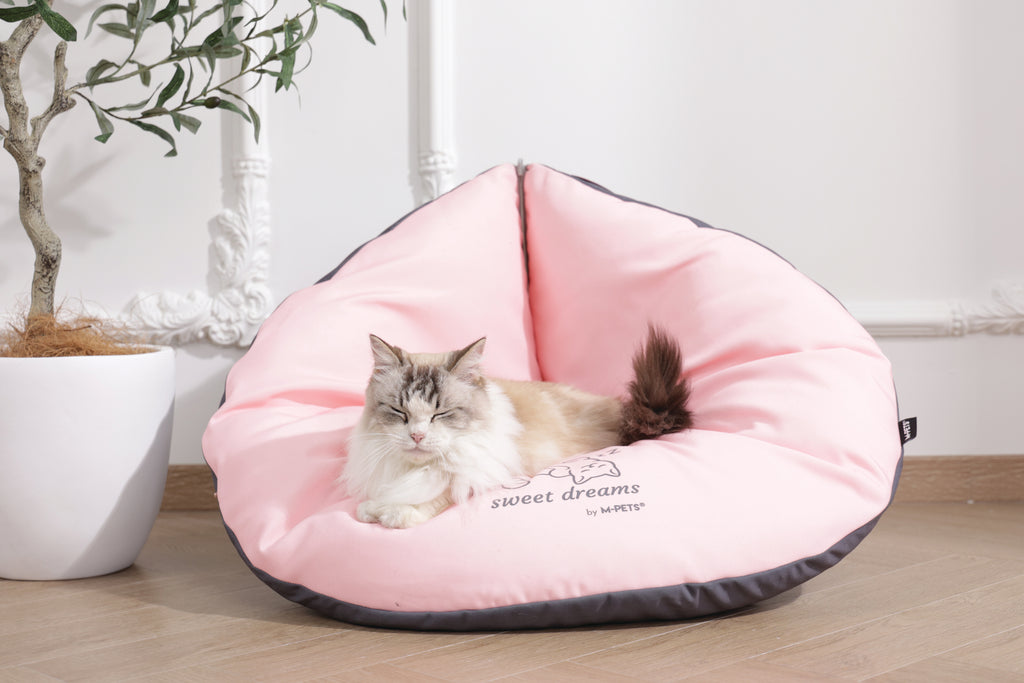 SWEET DREAMS triangle cushion pink&grey