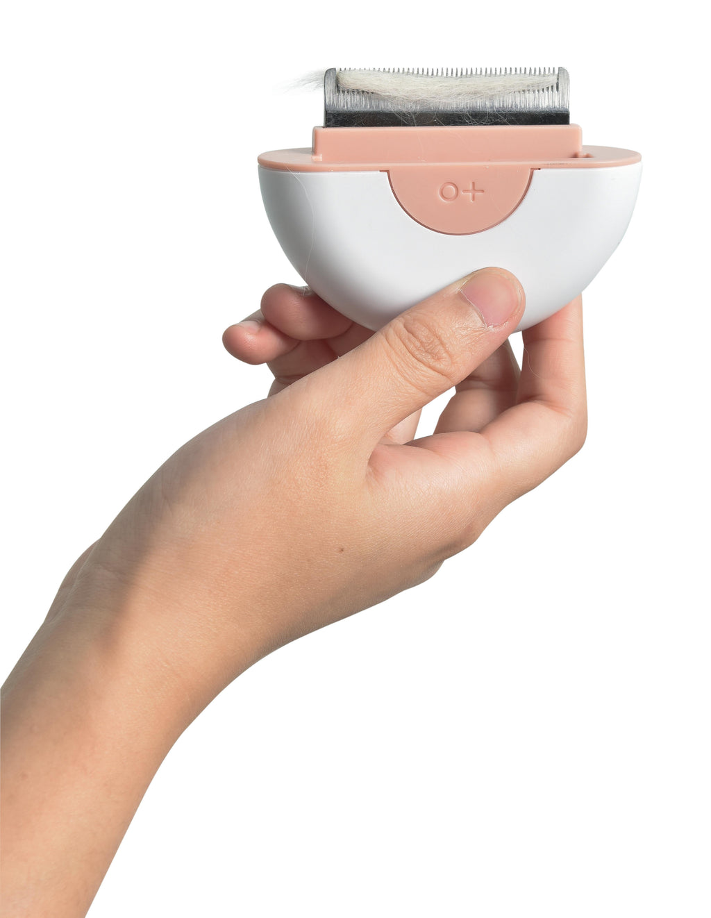 Mini peigne 2 en 1 pour animaux de compagnie pour poils longs - Rose