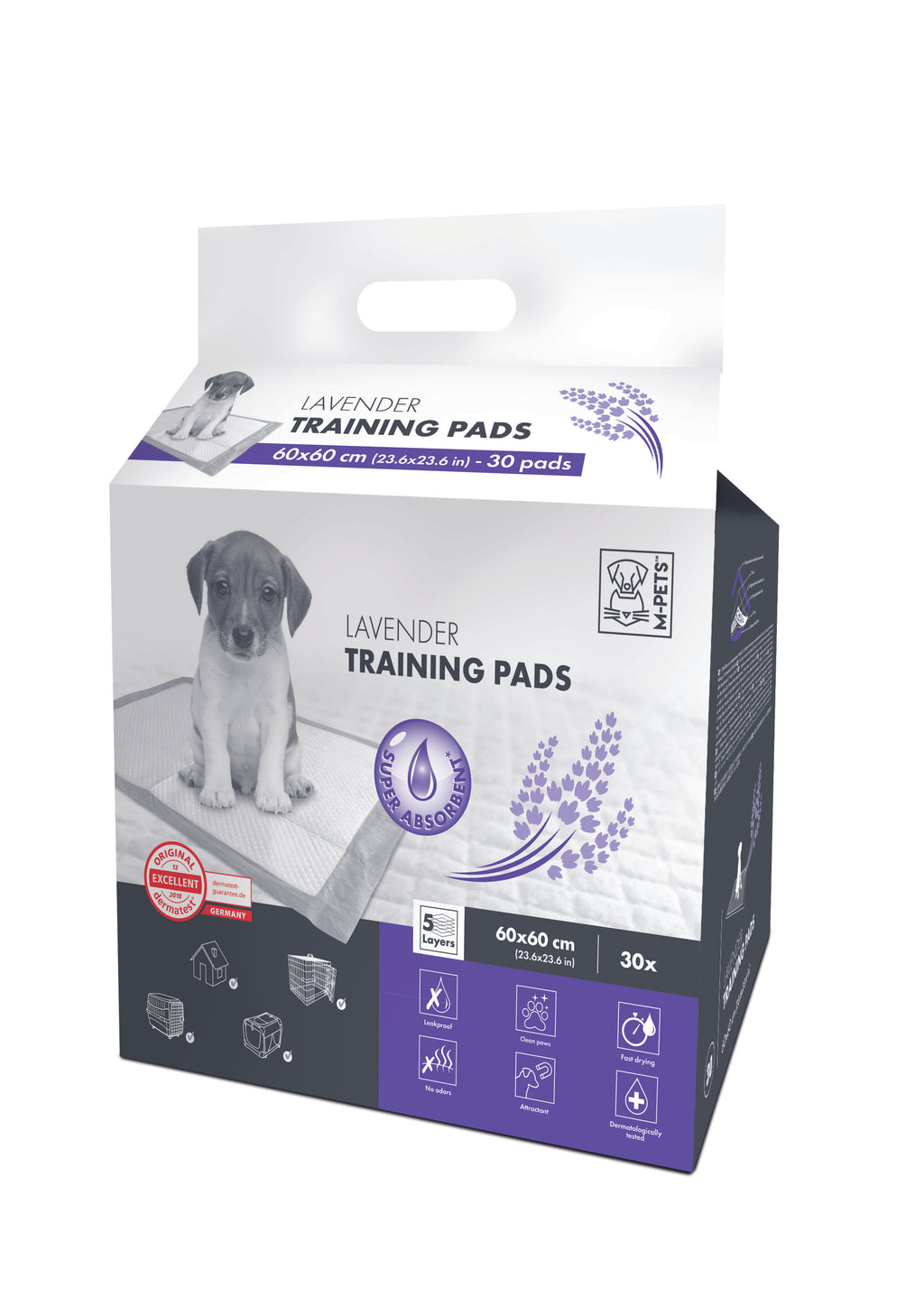 LAVENDER Training Pads 60 x 60 cm - 30 pcs