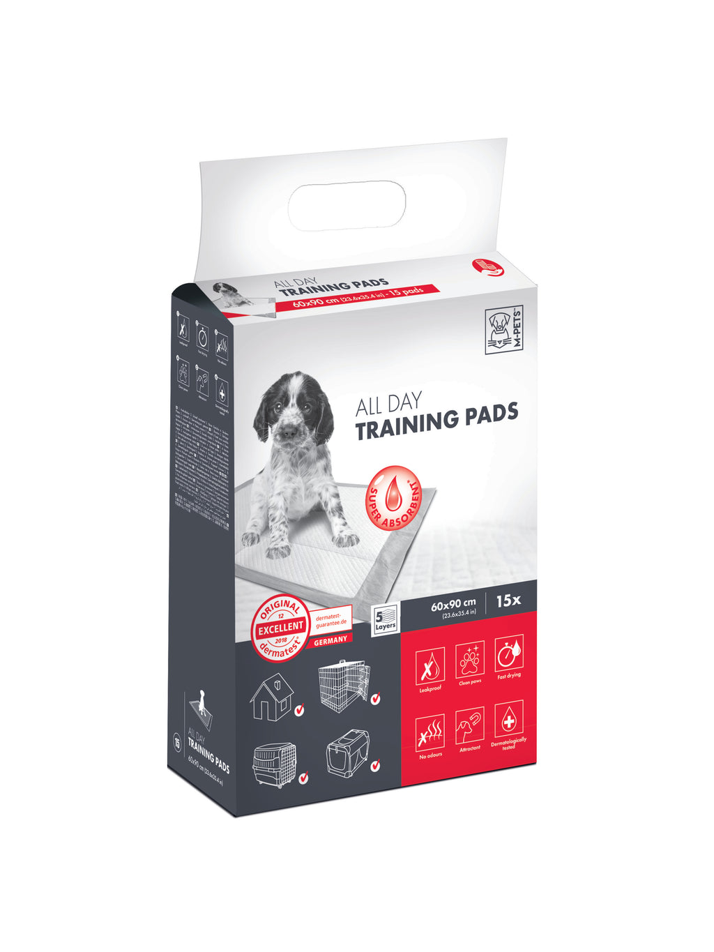 ALL DAY Training Pads 90 x 60 cm - 15 pcs