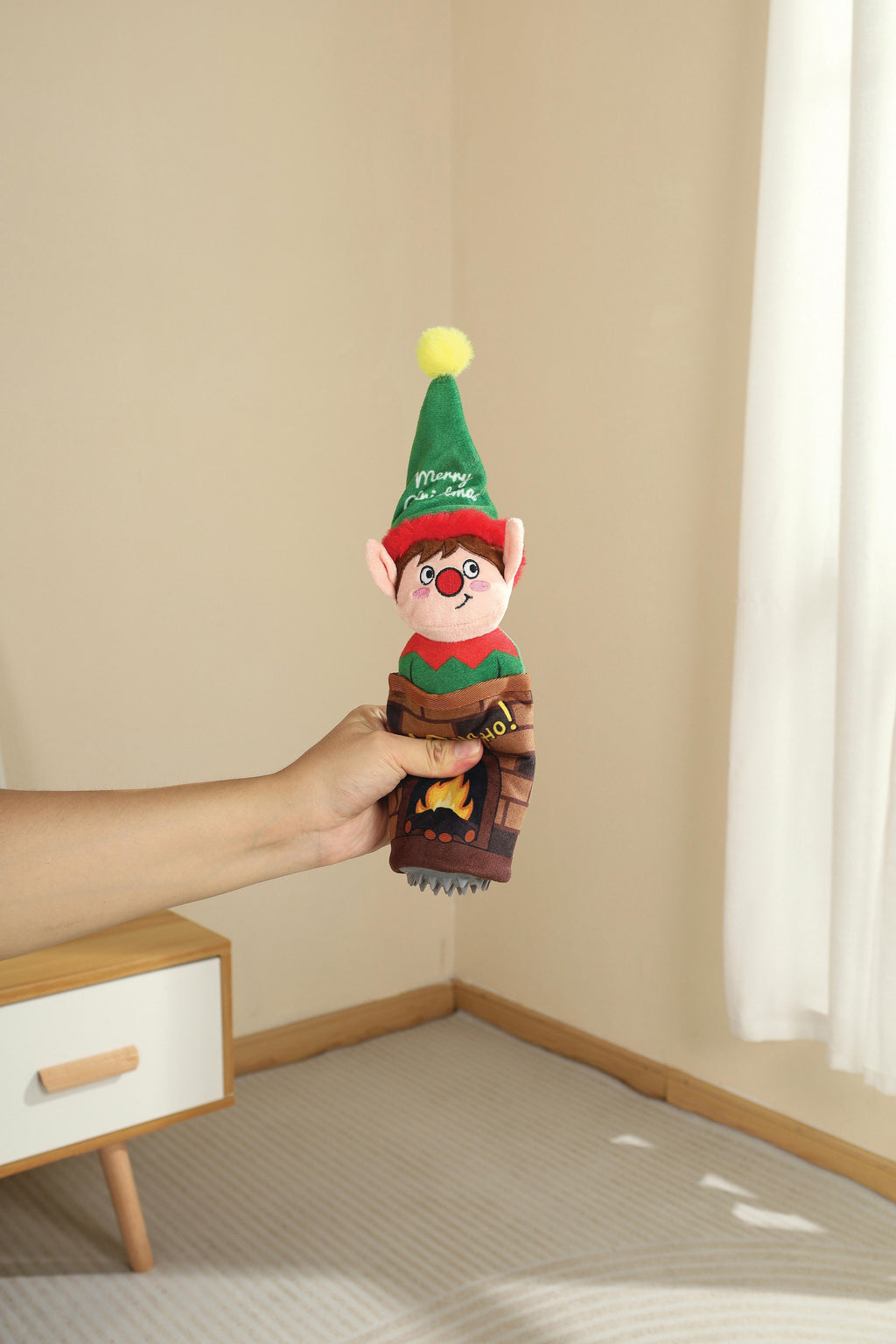 Christmas Snack Attack dog toy -  Elf
