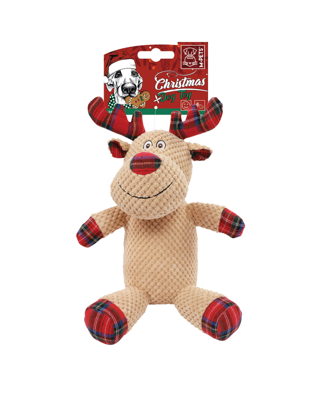 Christmas Snack Attack dog toy reindeer - DASHER