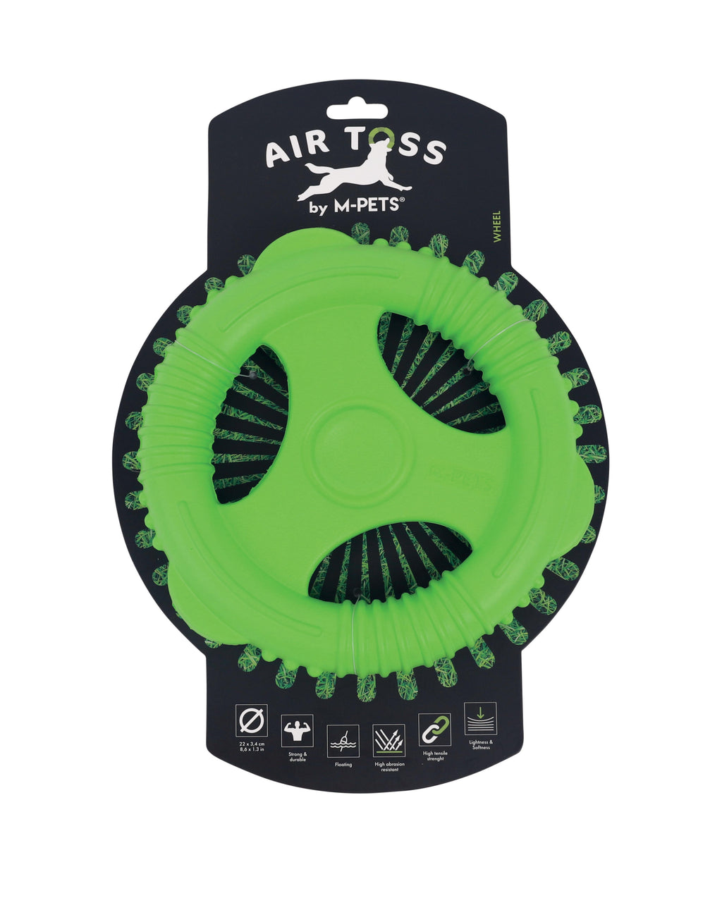 AIR TOSS Dog Floating Toy Wheel - Green