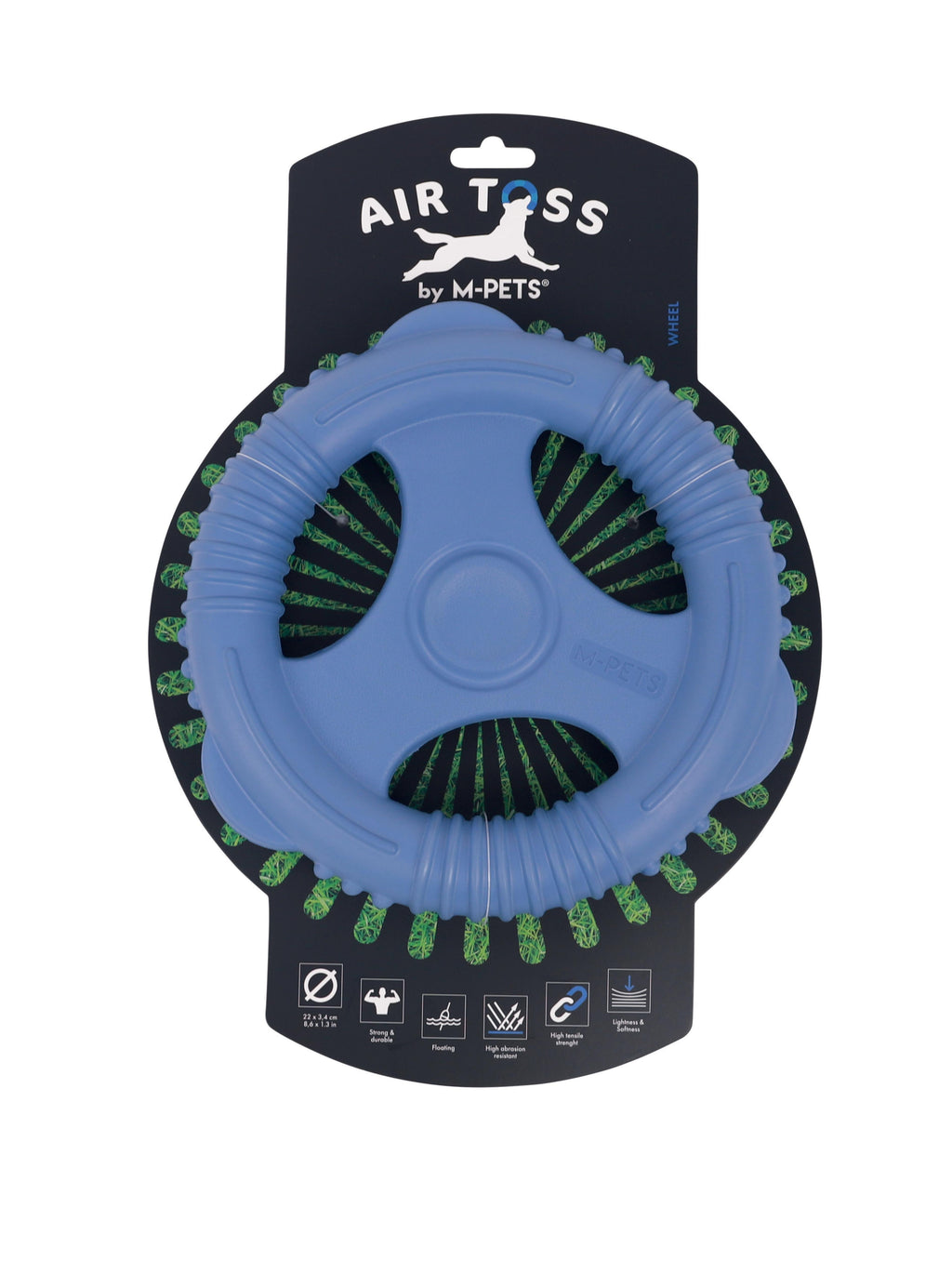 AIR TOSS Dog Floating Toy Wheel - Blue