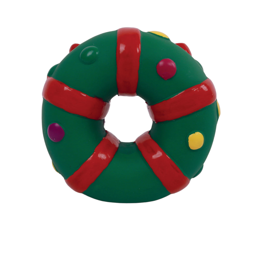 Christmas Dog Toy - Festive Wreath