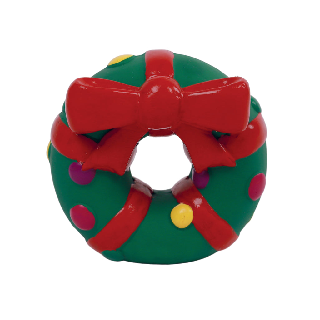 Christmas Dog Toy - Festive Wreath