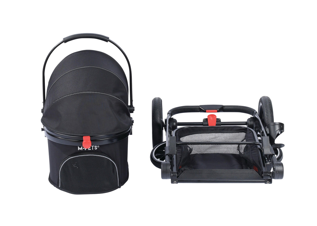 CONQUEST Detachable Pet Stroller Black