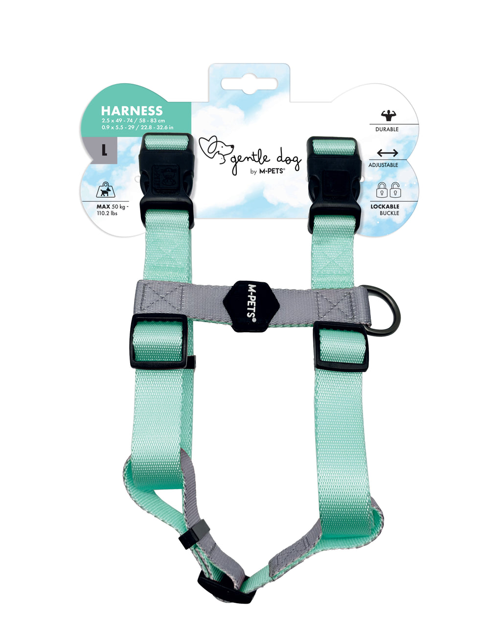 GENTLE DOG Harness Green