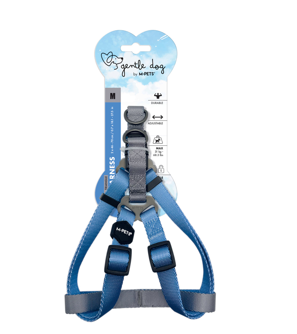 GENTLE DOG Triangle Harness Blue