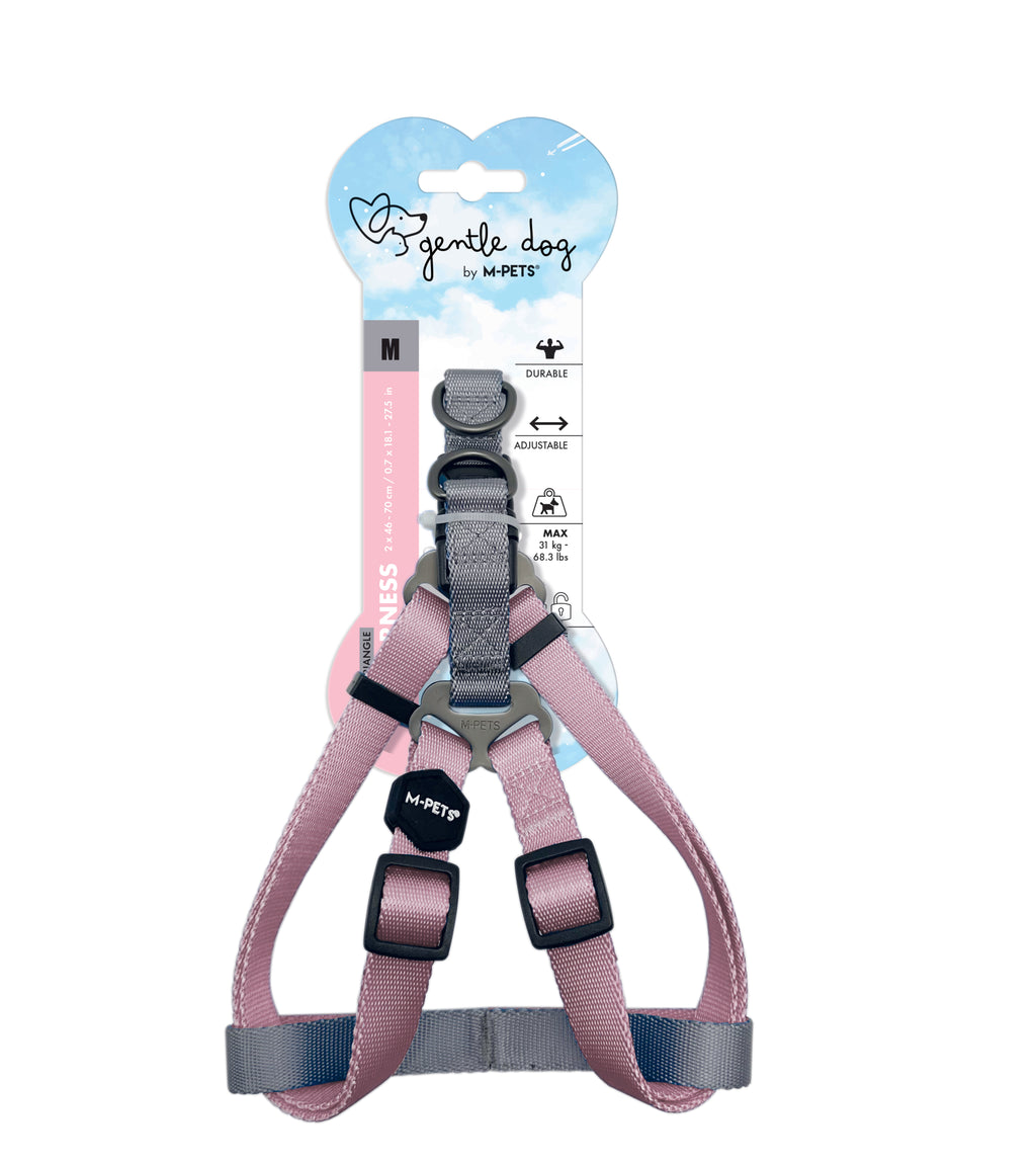 GENTLE DOG Triangle Harness Pink