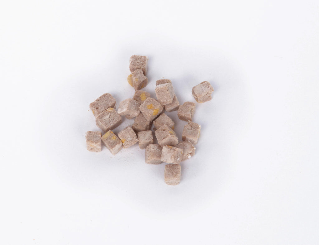 DUCK & PUMKIN CUBES
Freeze-dried snacks