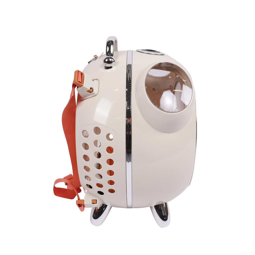 SIXITIES Clock Pet Carrier White