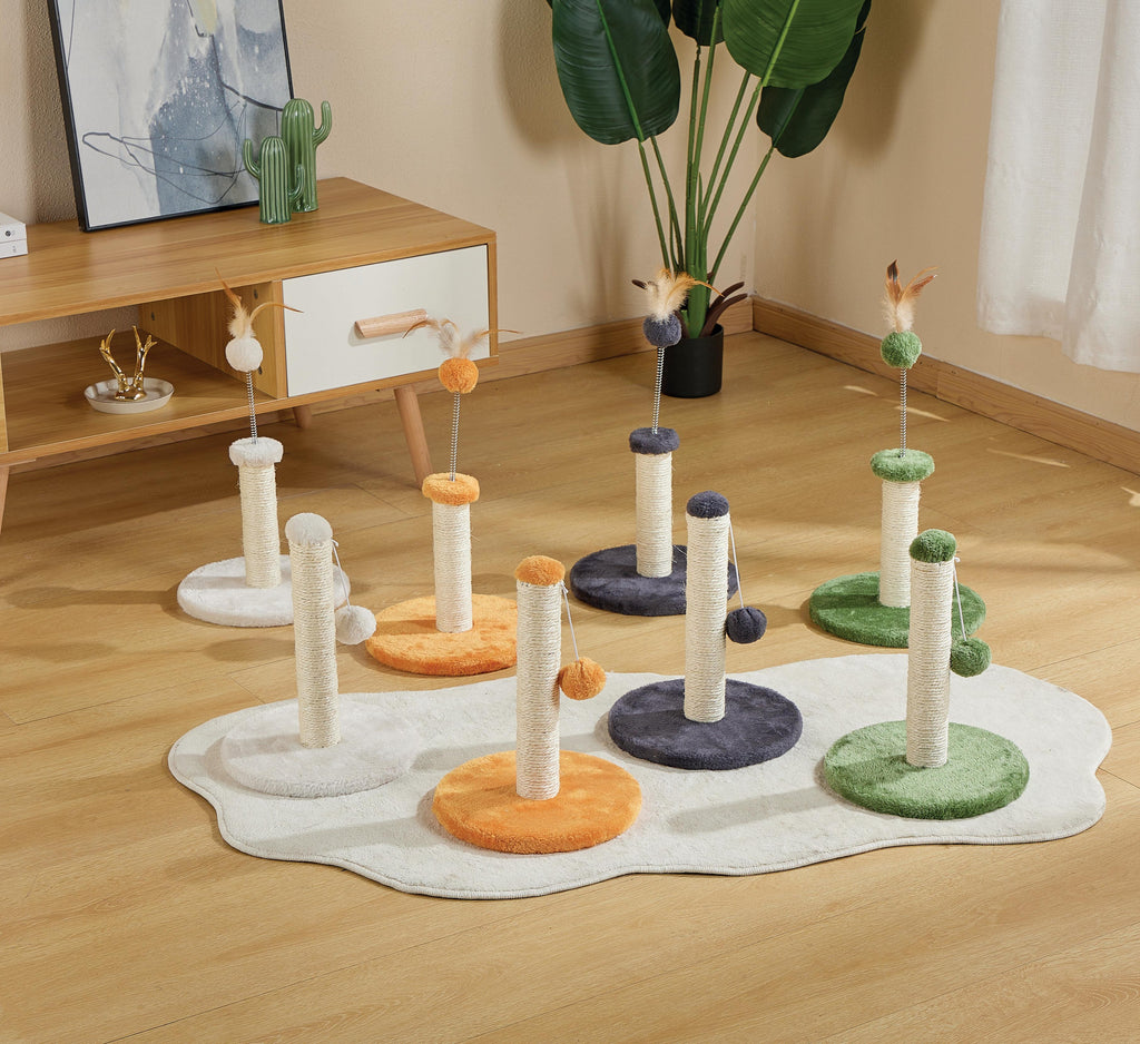 MY FIRST CAT TREE Pompom White