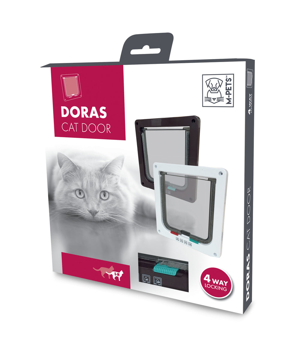 DORAS Cat Door - 4 way locking Brown