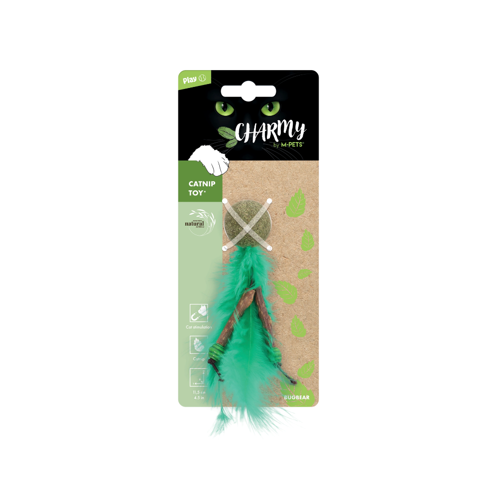 CHARMY Catnip Toy - BUGBEAR Green
