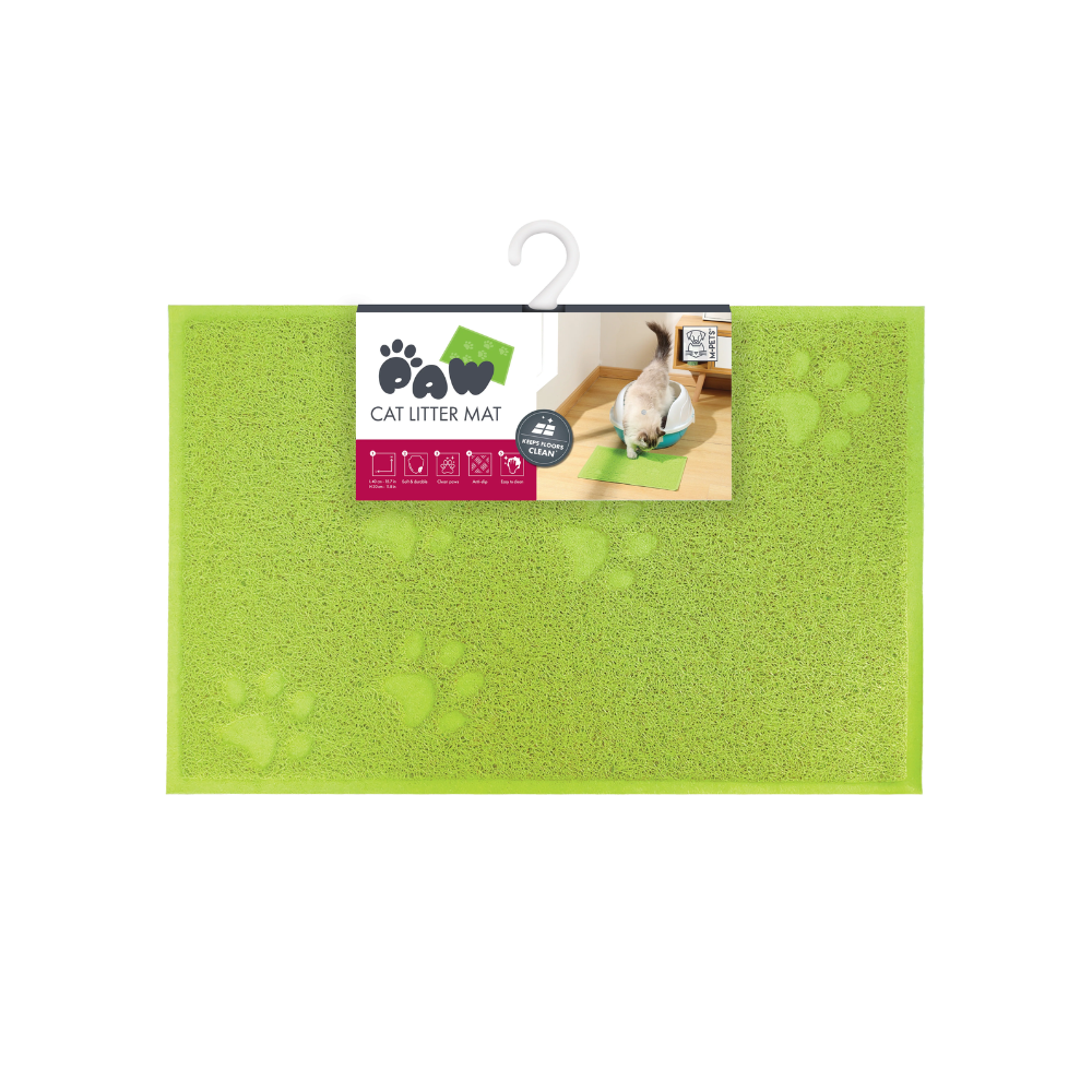 FOOTPRINT Cat Litter Mat Green