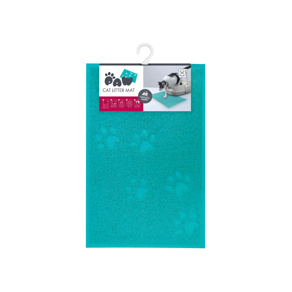 FOOTPRINT Cat Litter Mat Blue