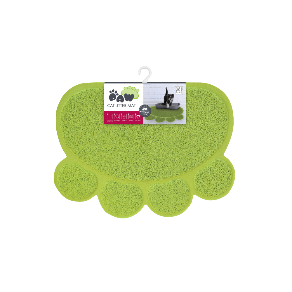 PAW Cat Litter Mat Green