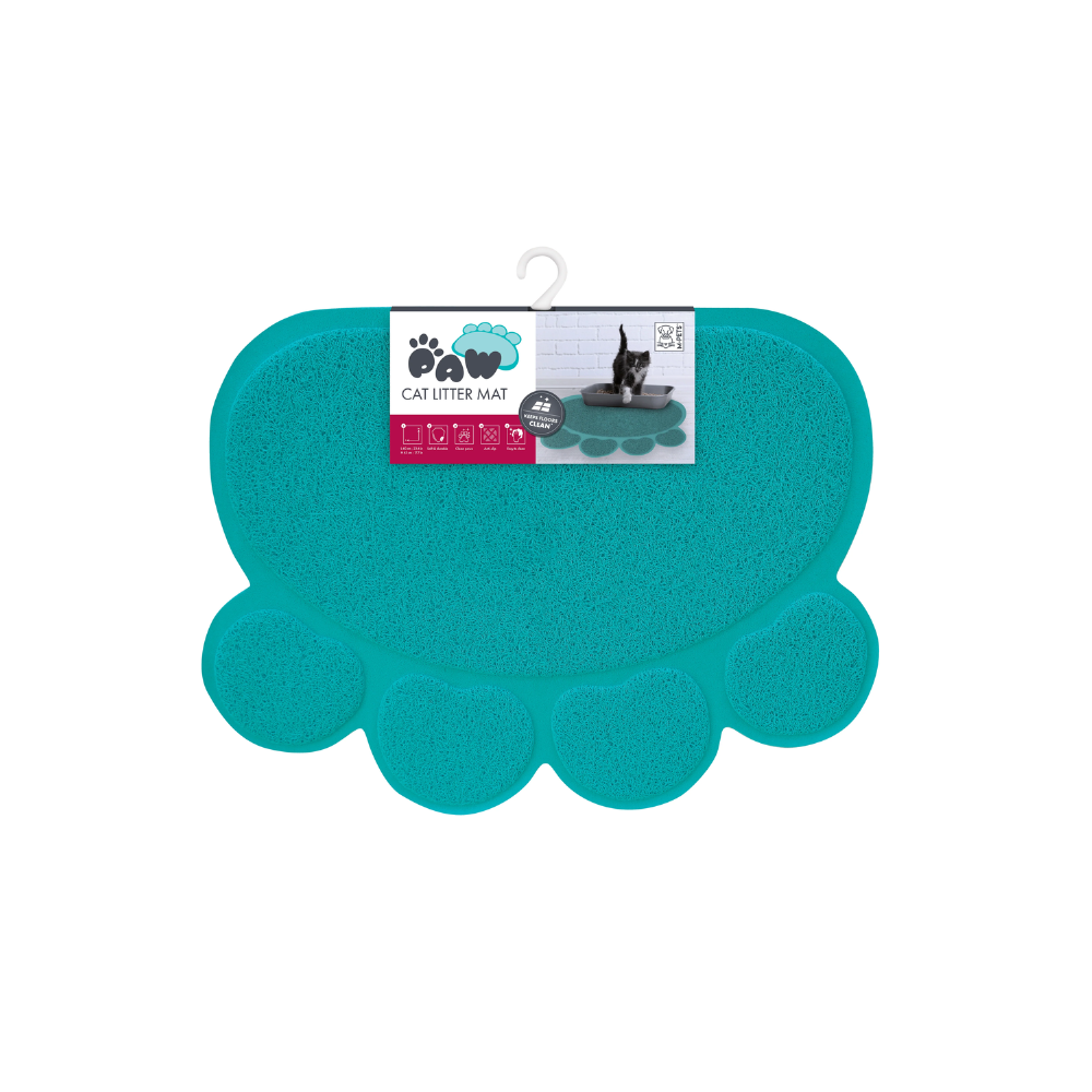 PAW Cat Litter Mat Blue