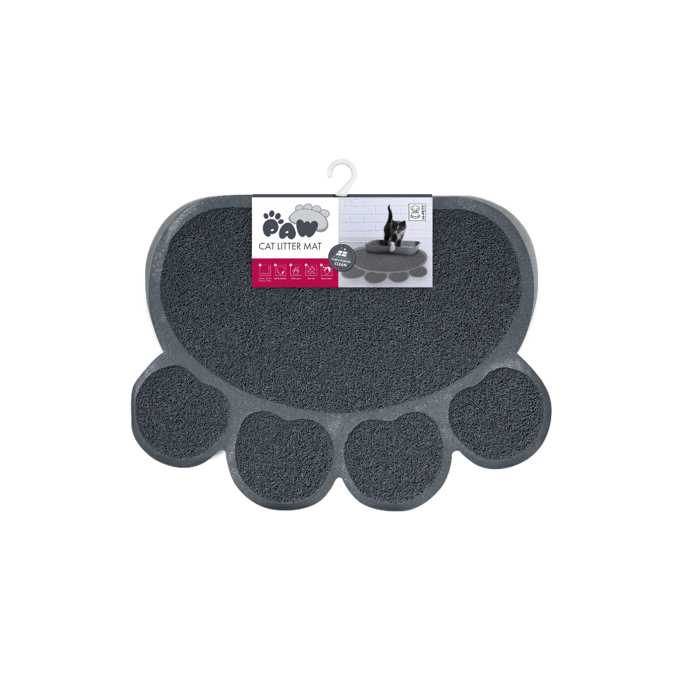 PAW Cat Litter Mat Grey
