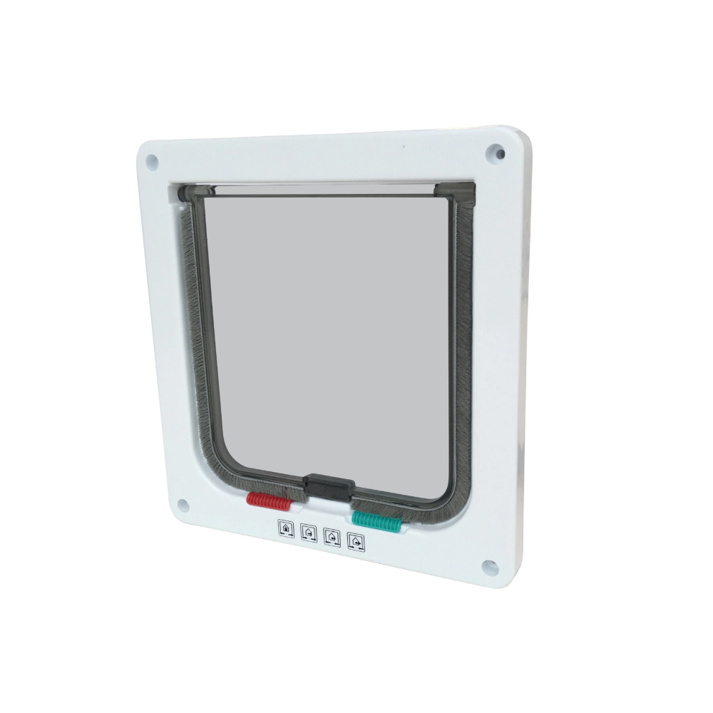 DORAS Cat Door - 4 way locking White
