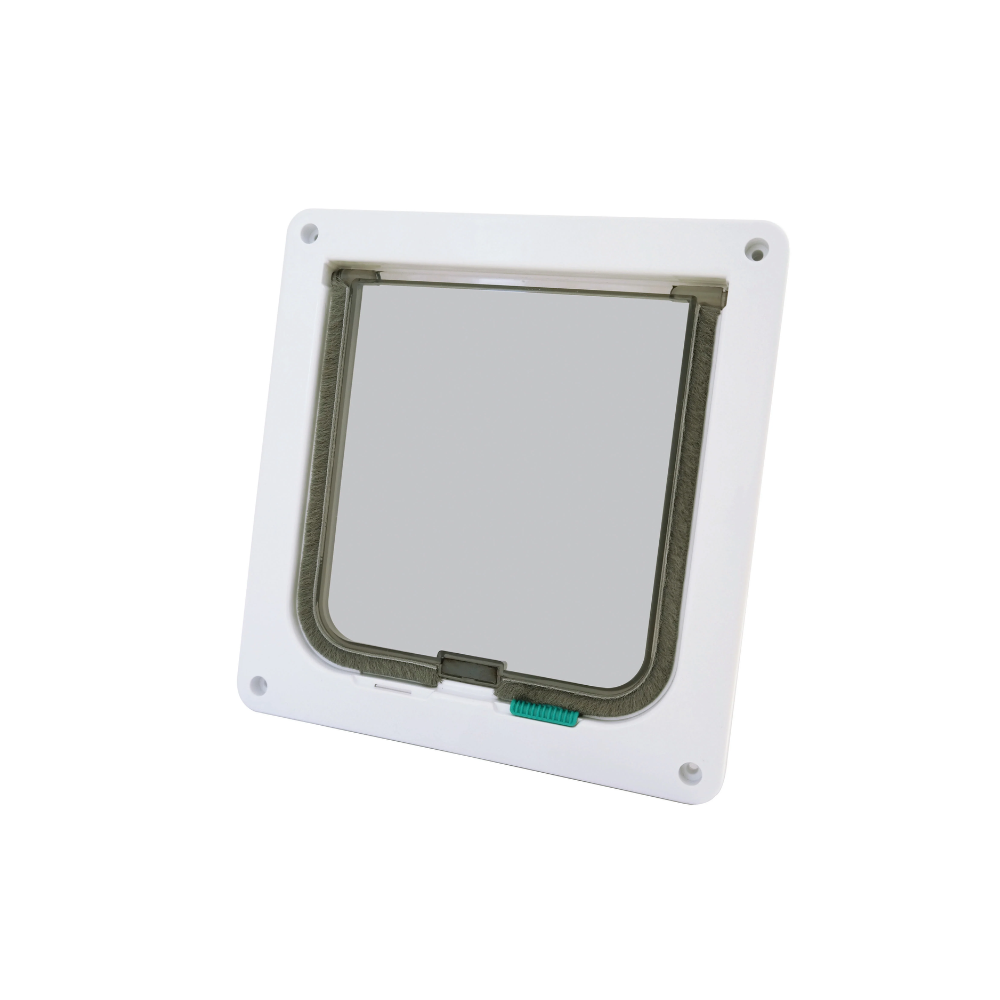 DORAS Cat Door - 2 way locking White