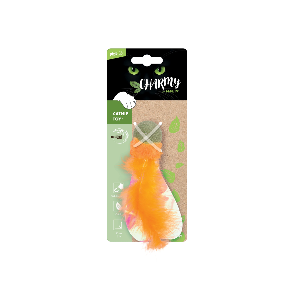 CHARMY Catnip Toy - FIREFLY Orange