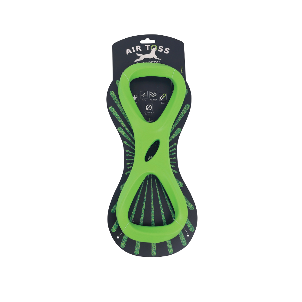 AIR TOSS Dog Floating Toy Twist - Green
