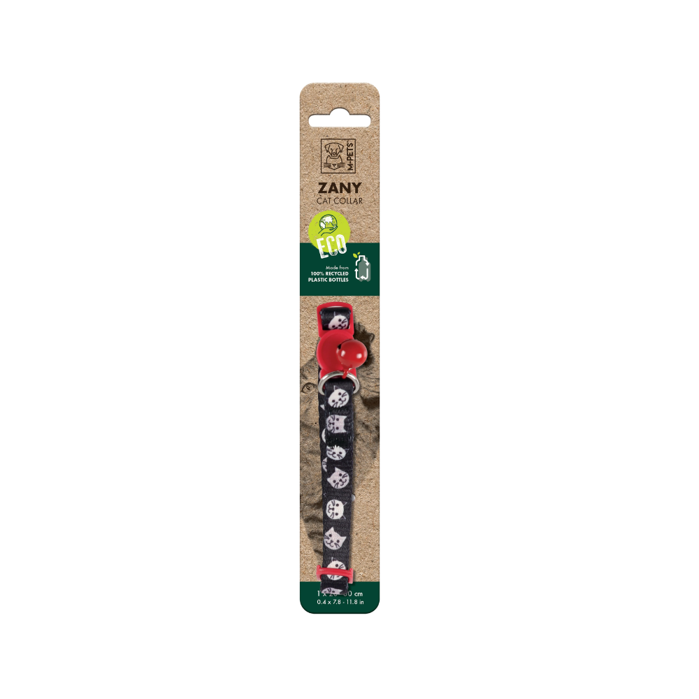 ZANY Cat ECO collar Black & Red