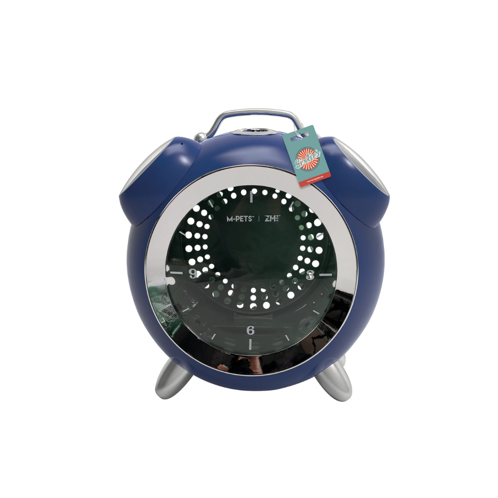 SIXTIES Clock Pet Carrier Blue