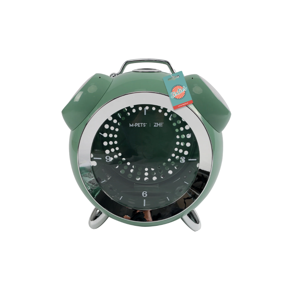 SIXTIES Clock Pet Carrier Green