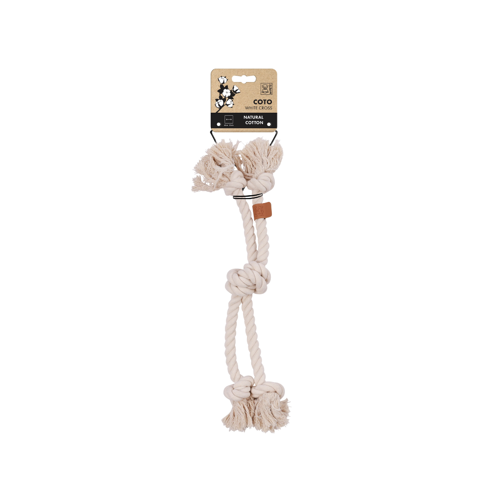 COTO Dog Toy Cross White