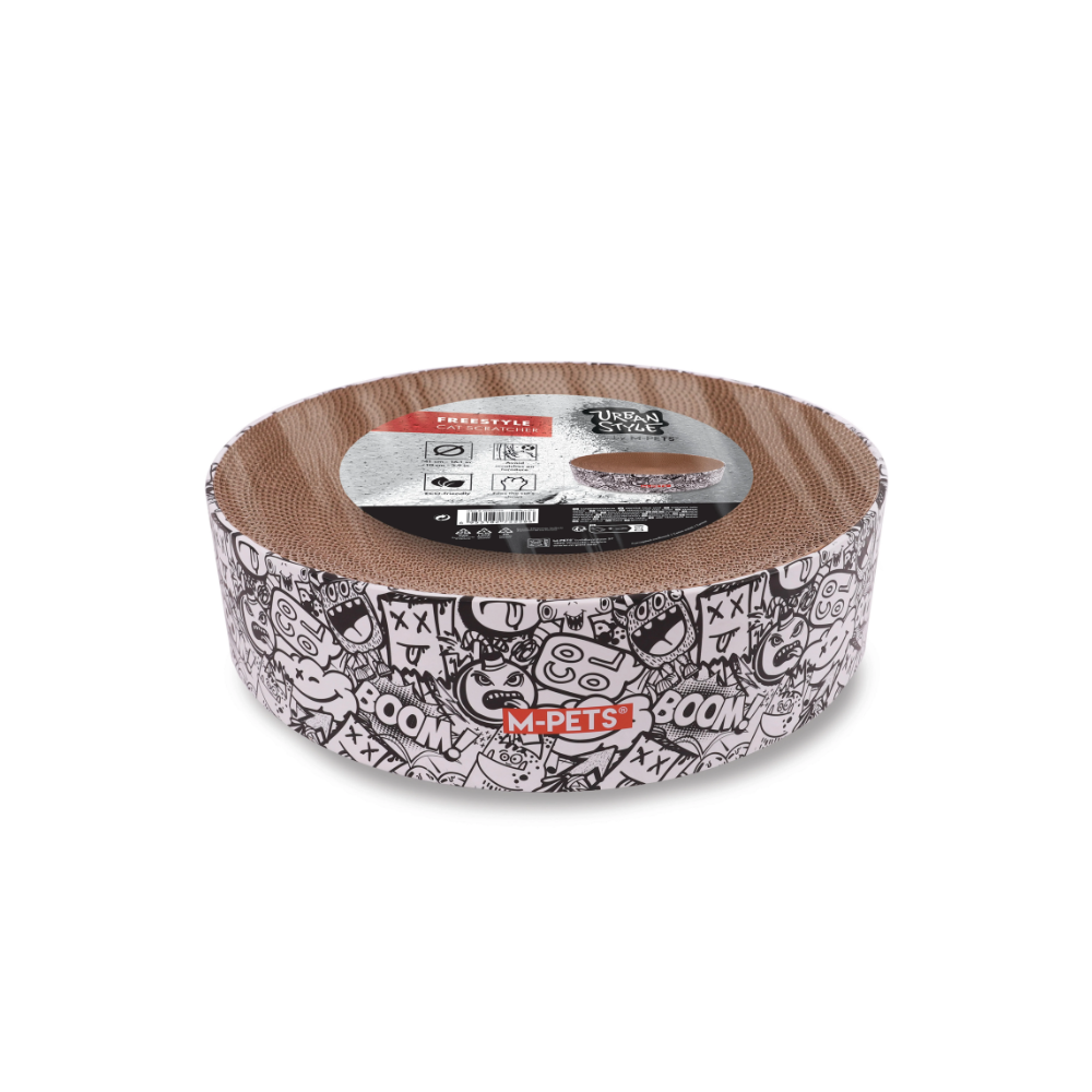 Urban Style FREESTYLE Cat Scratcher Black & White