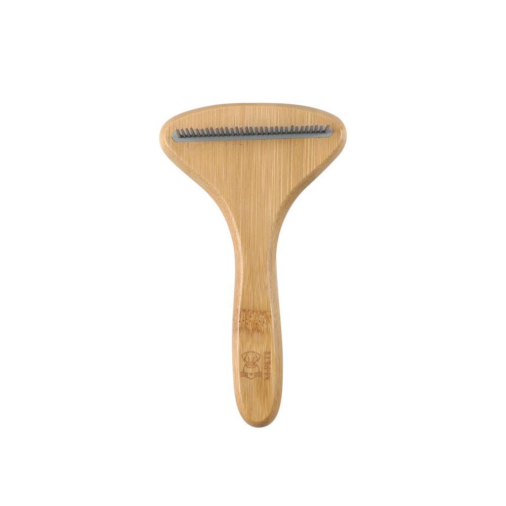 BAMBOO Rake Comb with Rotating Teeth - 31 teeth