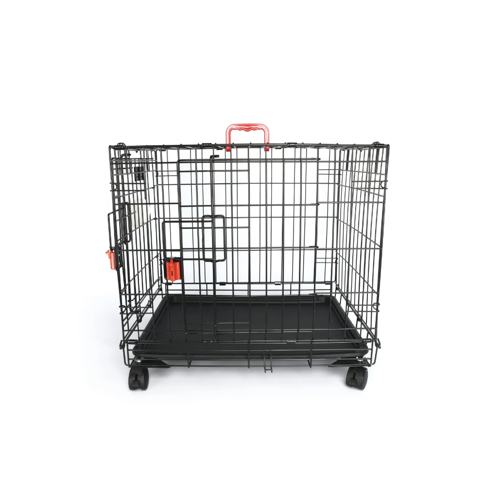 VOYAGER Wire Crate with wheels – M-PETS