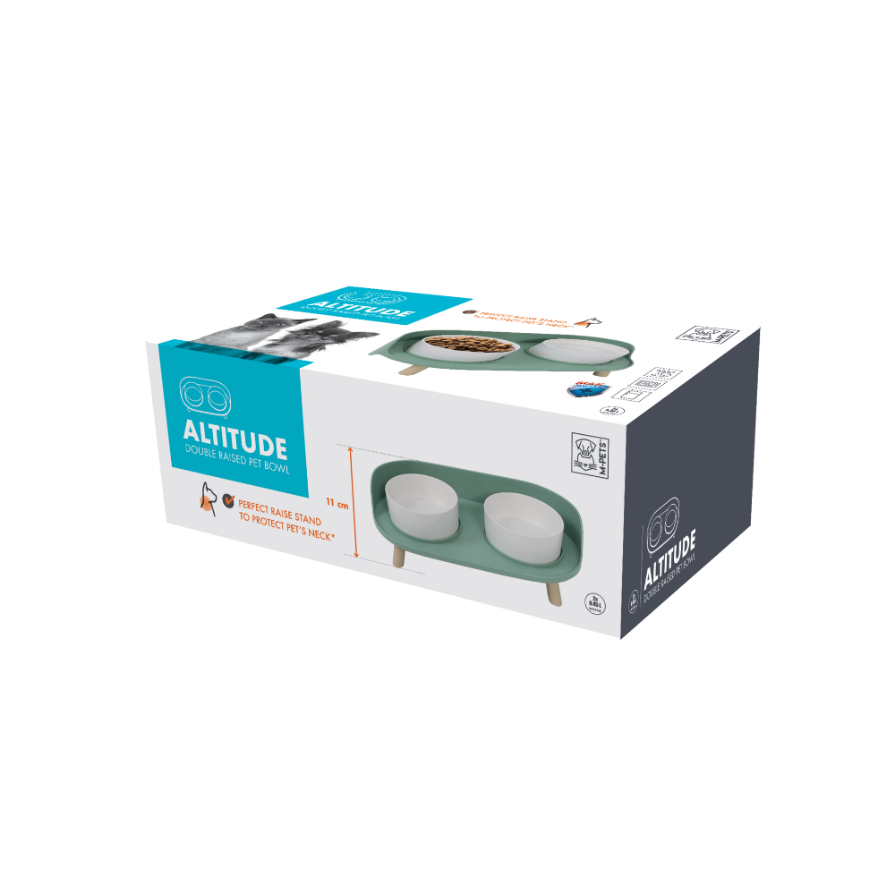 ALTITUDE Double Raised Pet Bowl
