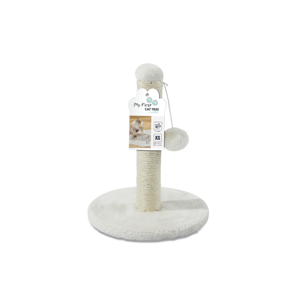 MY FIRST CAT TREE Pompom White