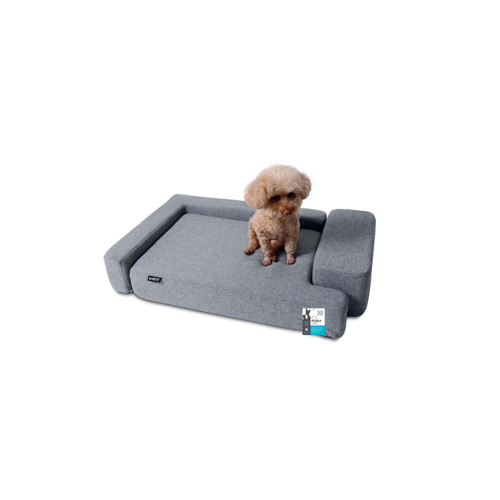 Canapé pour chien PUZZLE Gris