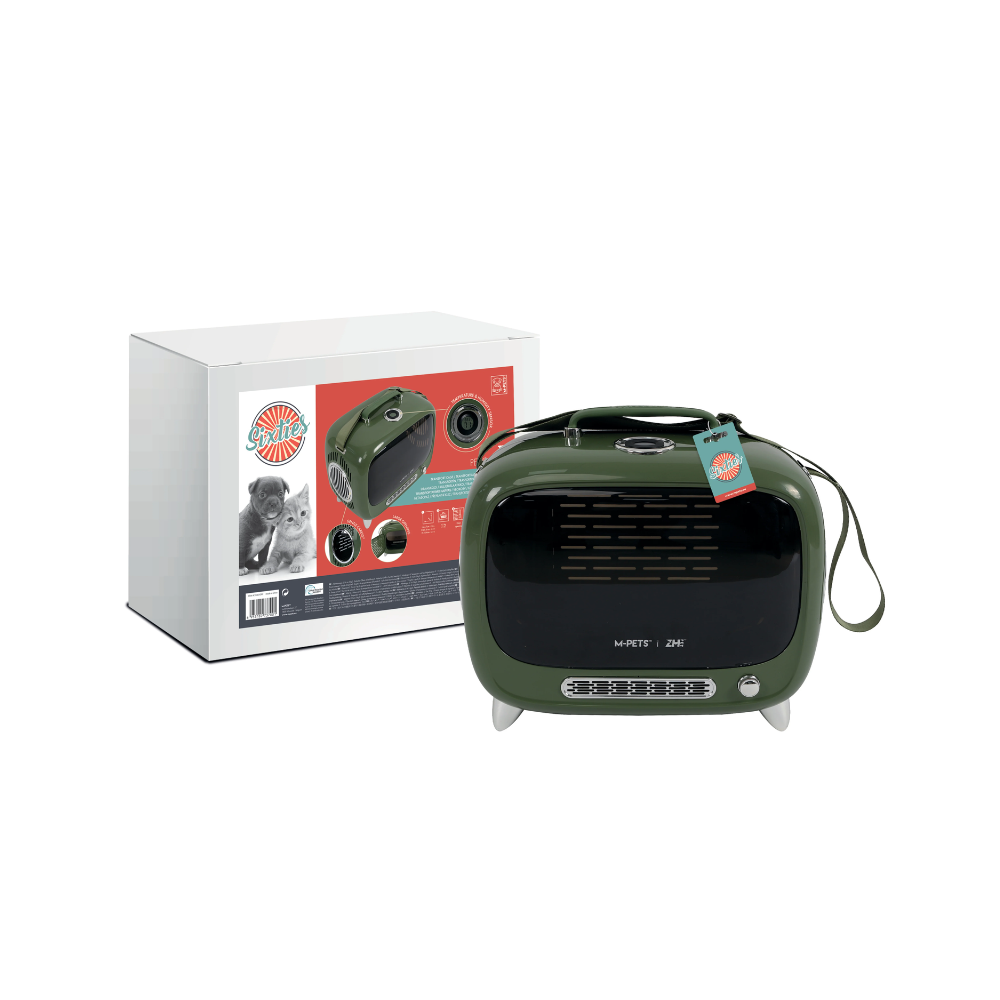 SIXTIES TV Pet Carrier Green