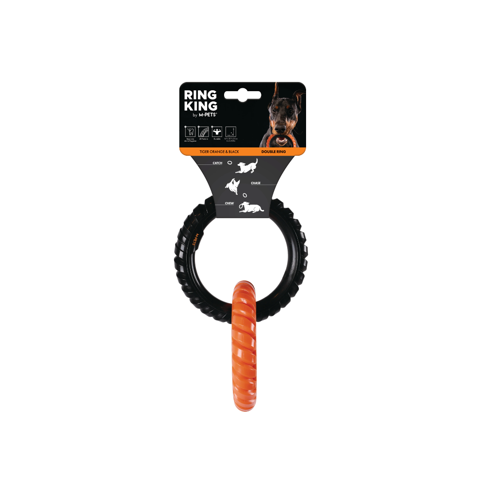 RING KING Double Ring - Orange & Black