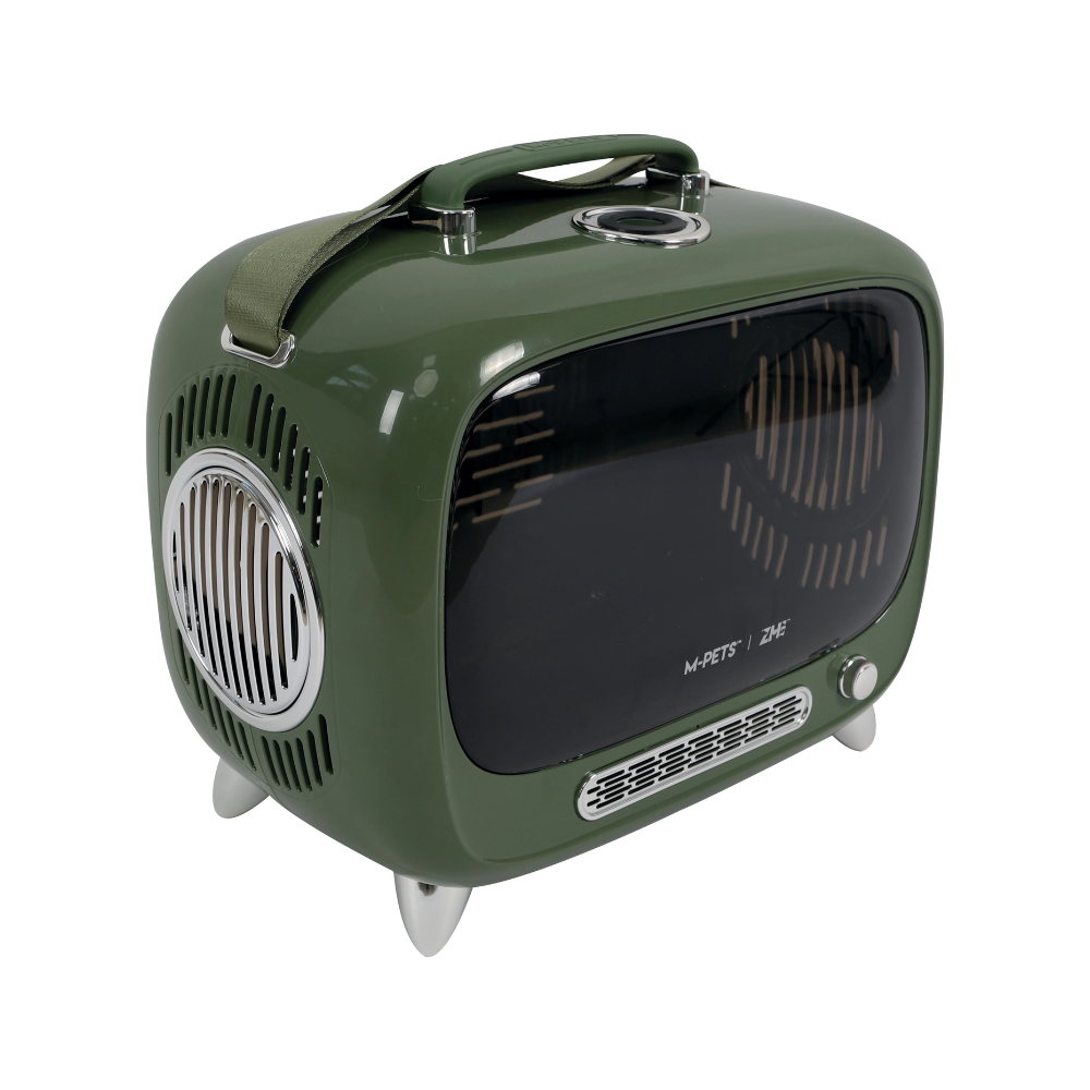 SIXTIES TV Pet Carrier Green