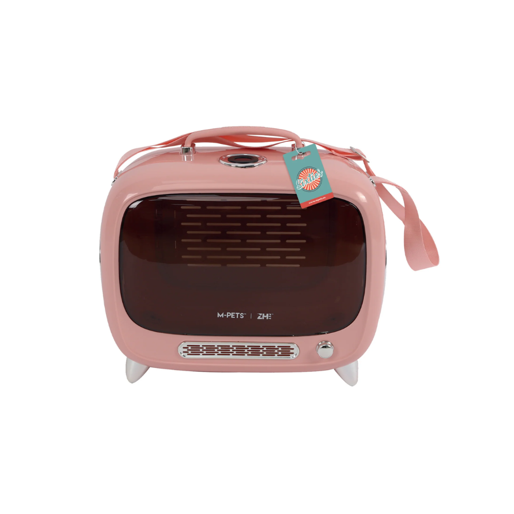 SIXTIES TV Pet Carrier Pink
