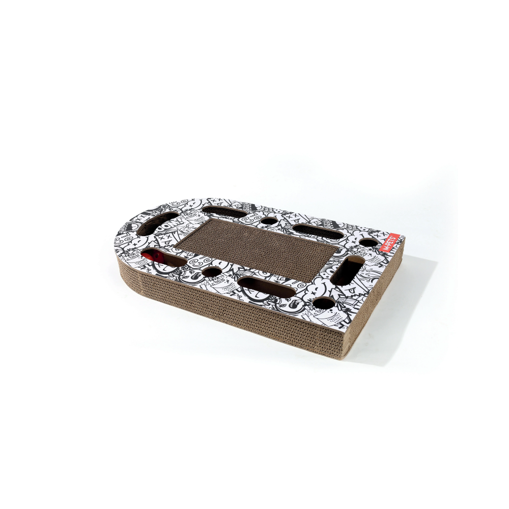 URBANSTYLE Freestyle Cat scratcher - black & white