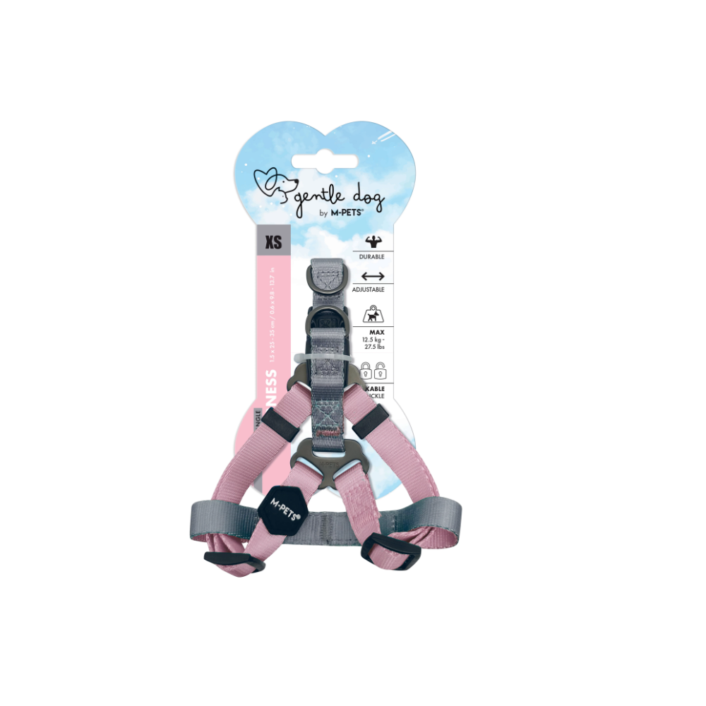 GENTLE DOG Triangle Harness Pink