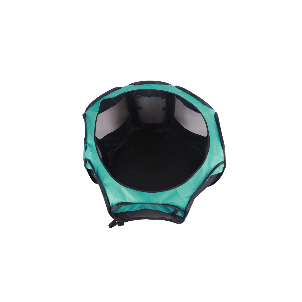 Octagon Puppy Pen - Black & Green