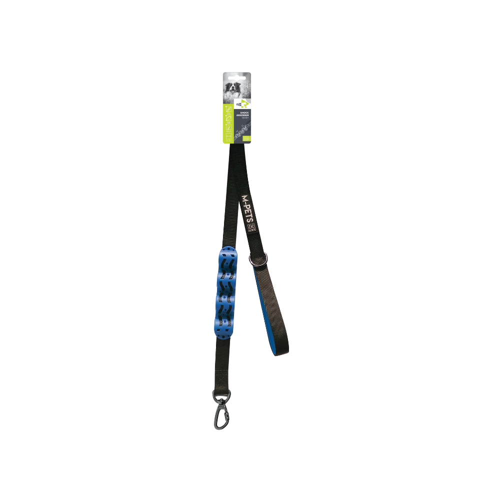 FLEX Shock Absorber Leash - Black & Blue