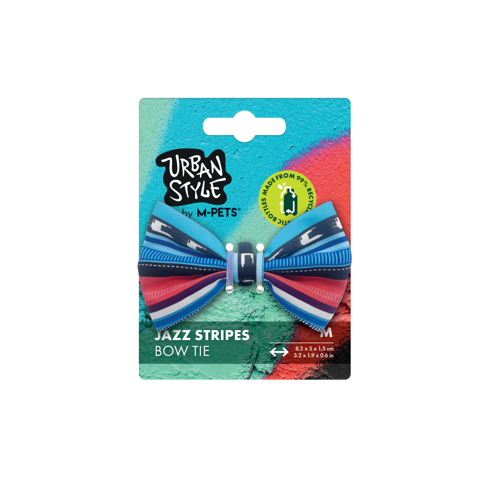 URBAN STYLE Jazz Stripes Bow Tie