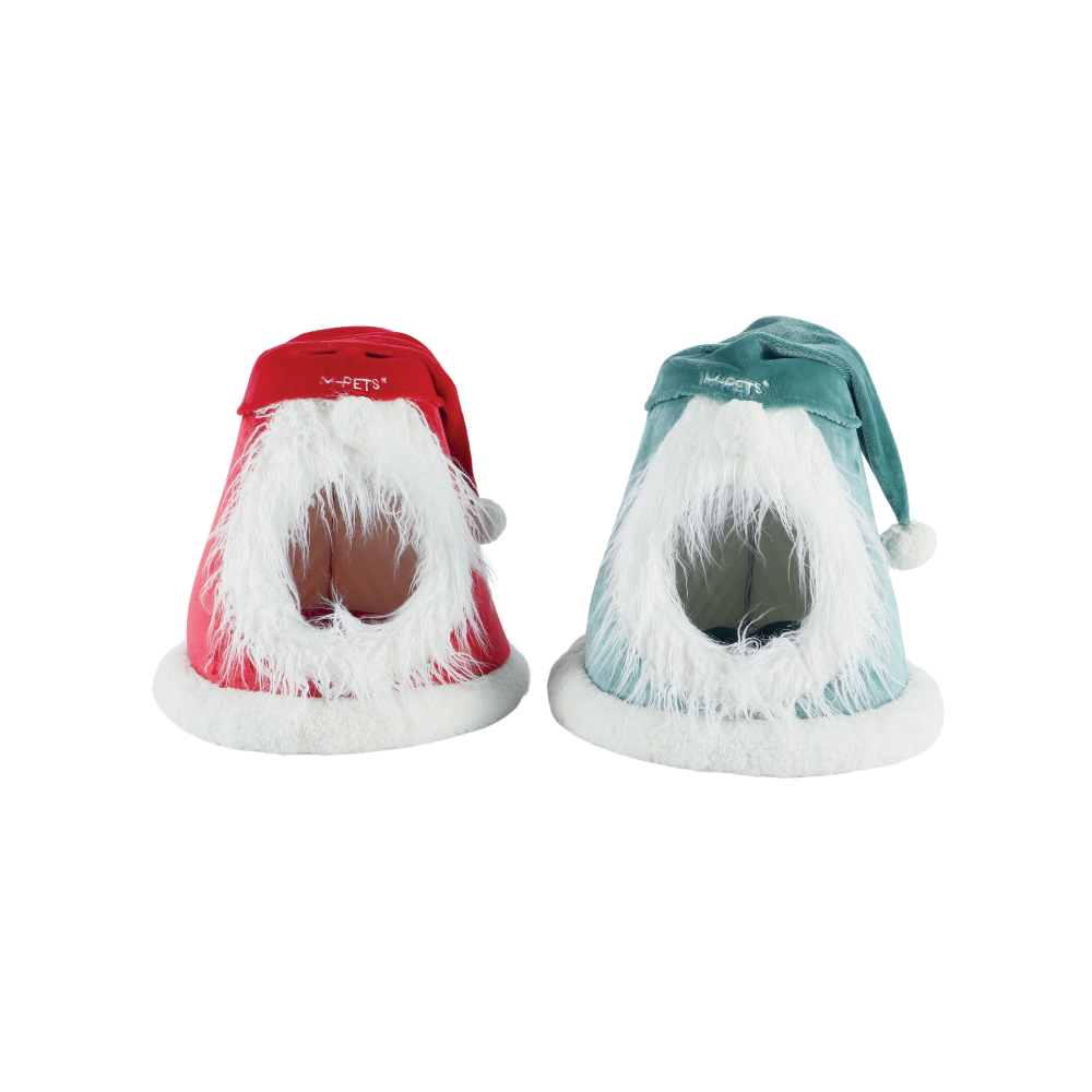 Christmas Cat cushion Green Festive Hat