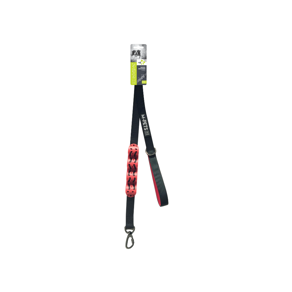 FLEX Shock Absorber Leash - Black & Red